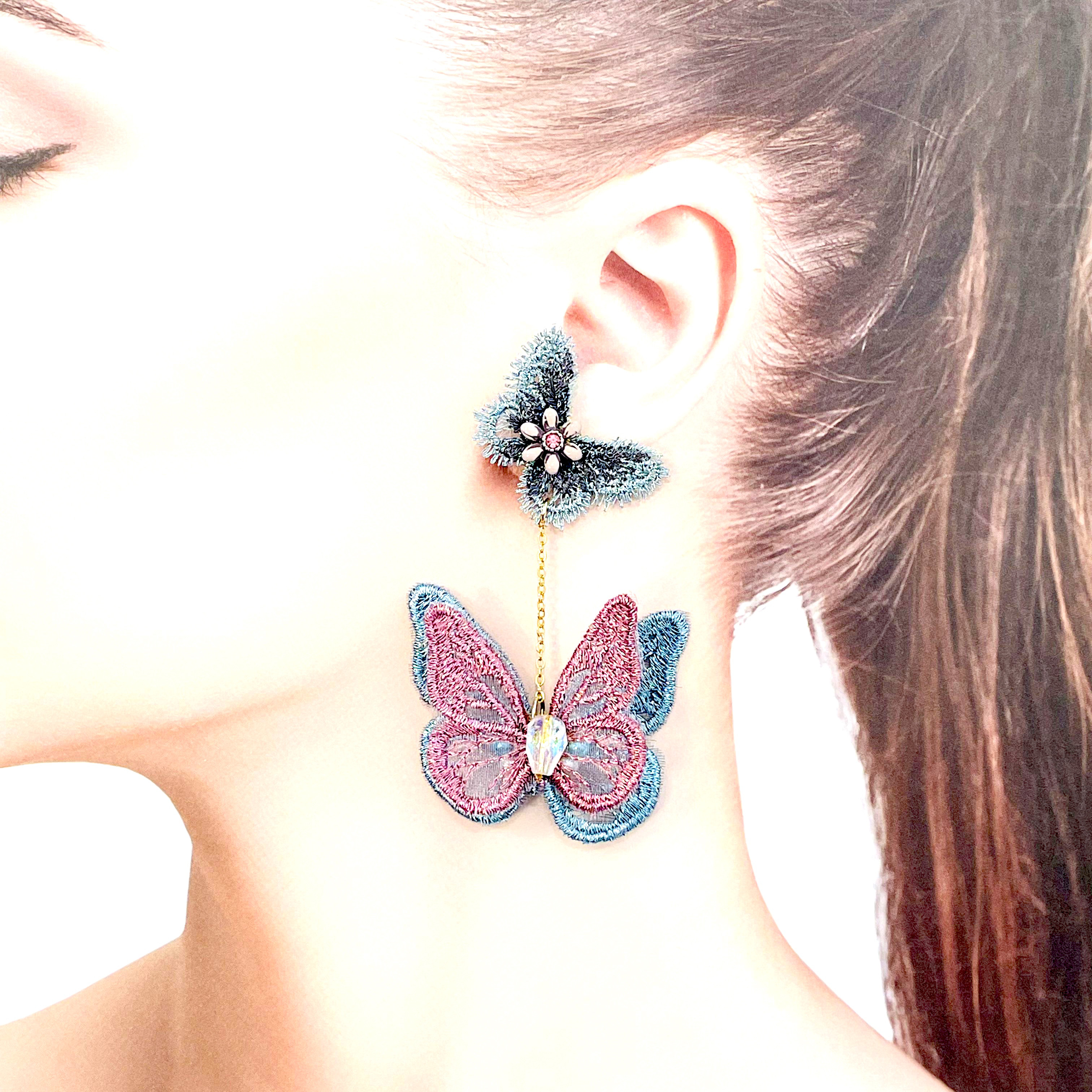 flower butterfly flua ぐみ様　ゼクシィ掲載 ピアス
