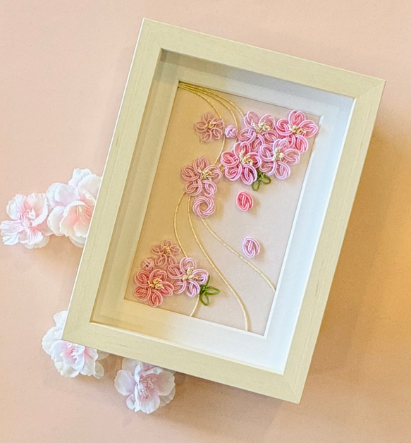 春風に舞う桜 ― 水引桜のフレーム その他インテリア雑貨 tomoemon 通販