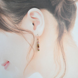 七彩碧璽耳環 改善健康 十月生日石 第9張的照片