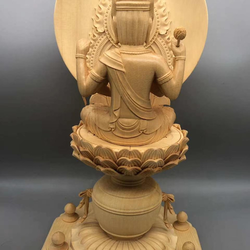 仏教工芸品 総檜材 精密彫刻 極上品 木彫仏像 仏師で仕上げ品 愛染明