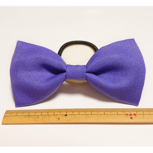 紫色リボン ヘアゴム 髪飾り コスプレ衣装小物 ハンドメイド 紫