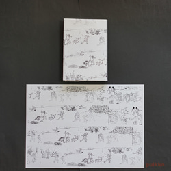 紙製ブックカバー＋しおり　「鳥獣戯画」 8枚目の画像