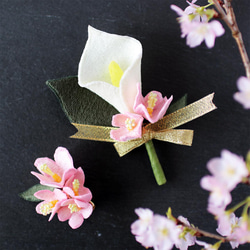 「春の福袋」桜のコサージュとブローチセットで親子リンクコーデ！ 2枚目の画像