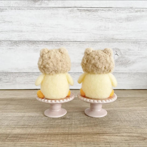 送料込み 羊毛フェルト ヒヨコ ひよこ 人形 ぬいぐるみ ハンドメイド