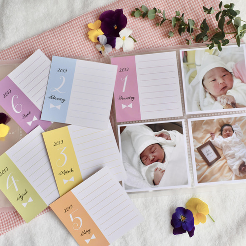 多目的コメントカード☆メッセージ アルバム 小さなメッセージカード22枚〜パステルカラー 寄せ書き コメント