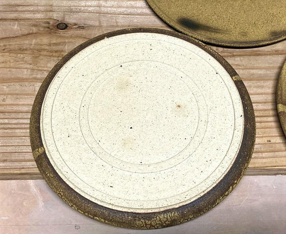 Shinoheigamaオーダー品「黄瀬戸かいらぎ7寸皿」10枚　ワンプレート　平皿　和食器　 3枚目の画像
