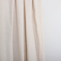 【着丈変更可能】コットンリネン バックギャザー ジャンパースカート　　ナチュラル　0472Nat 18枚目の画像