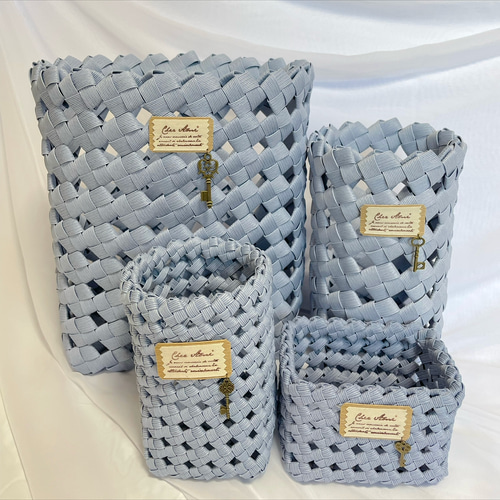 No.40 クラフトバンド トイレットペーパーケース 壁面6個用 トイレット