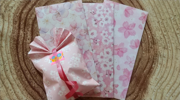 ☆さくら桜な小袋Ａ･日本製･送料無料(12枚ｾｯﾄ) 2枚目の画像