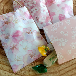 ☆さくら桜な小袋Ａ･日本製･送料無料(12枚ｾｯﾄ) 1枚目の画像