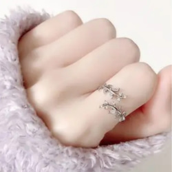 (SV925)  Wrinkle processing Broad free ring〜聖なるオリーブ冠 3色 16枚目の画像