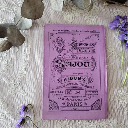 T様ご予約品】フランスアンティーク MAISON SAJOU 刺繍アルファベット 
