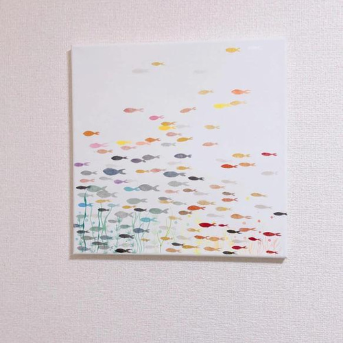 カラフル 魚の群れ 原画 絵画 Annie.watercolor 通販 13579489｜Creema