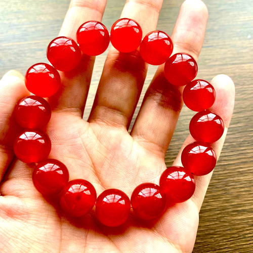 不安や恐怖を克服したい方に(石の大きさ約12mm)】レッドジェイド 不安や恐怖を克服したい方に(石の大きさ約12mm)】レッドジェイド