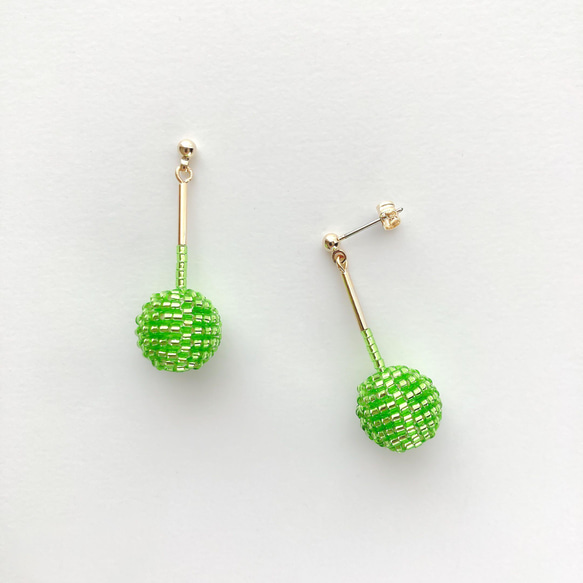 EARRING: 「マスカット」大粒 金平糖 2枚目の画像