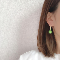 EARRING: 「マスカット」大粒 金平糖 6枚目の画像