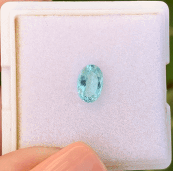 N.85431 パライバトルマリン ルース 上質なスカイブルー 大特価販売中 希少なルース