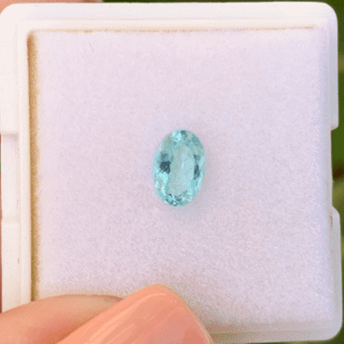 N.85431 パライバトルマリン ルース 上質なスカイブルー 大特価販売中