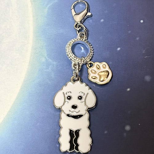 わんちゃん チャーム 3点set キラキラ プードル