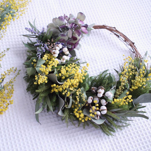 1.秋色紫陽花ハーフリース
