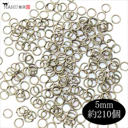 丸カンセット アンティーク★5サイズ★4mm 5mm 6mm 7mm 8mm 約720個 金具 マルカン ハンドメイド 3枚目の画像