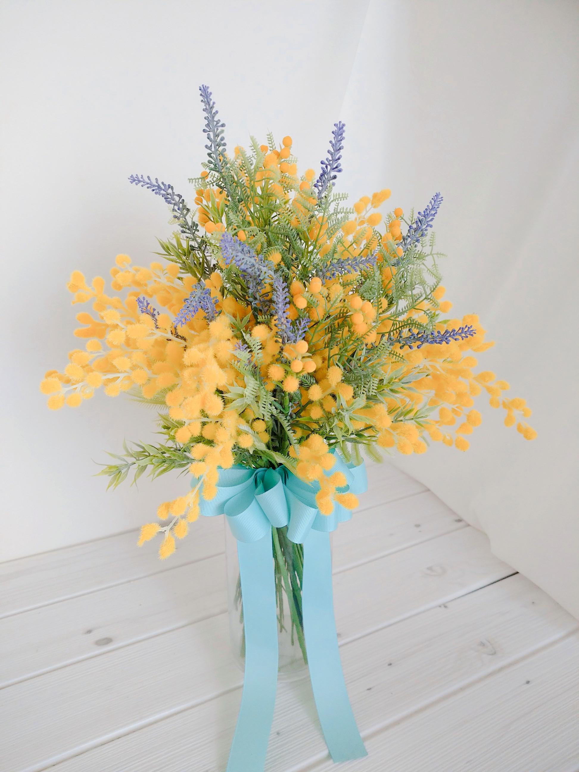 ウェディングブーケ（ブートニア付き）B-70