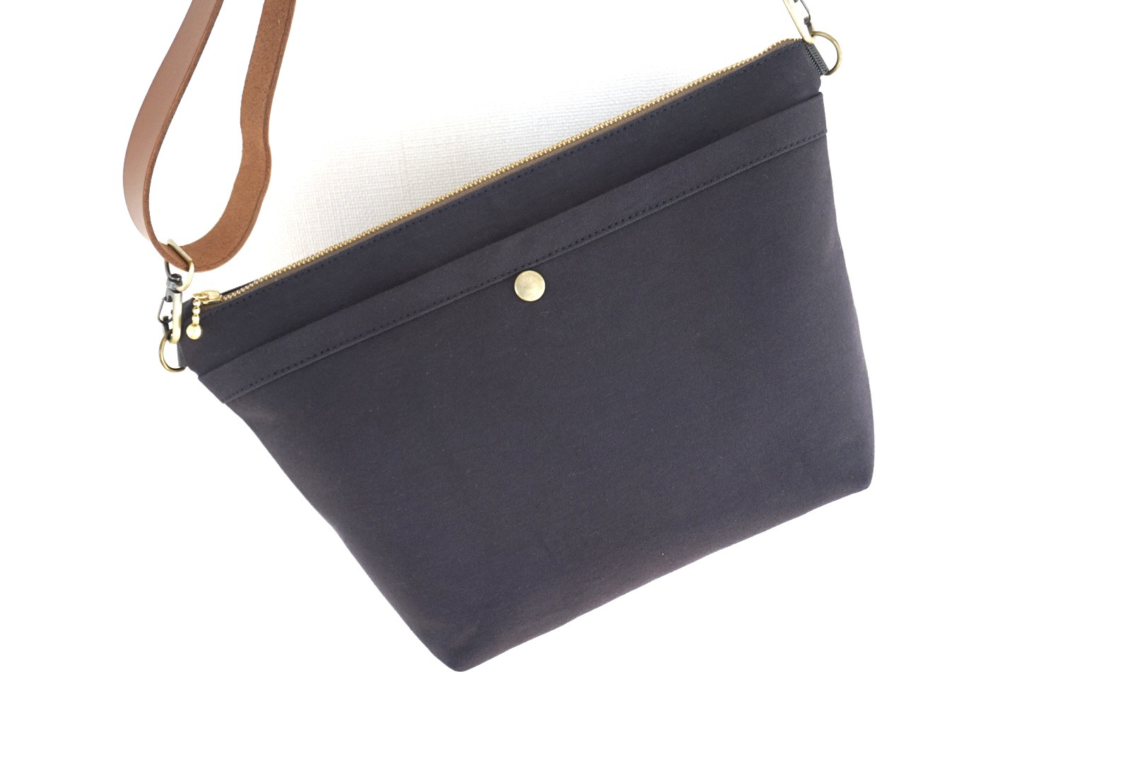 Ｌサイズ 人気 2way浜松帆布サコッシュ黒