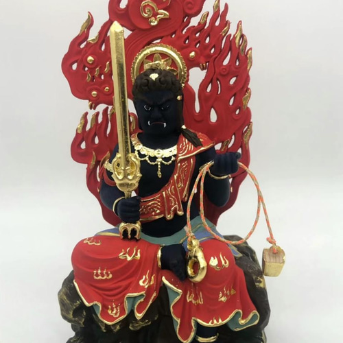 古銅　小さな愛染明王　豆仏　仏像 古銅小さな愛染明王豆仏仏像