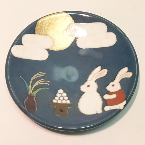 お花見うさぎ＆お月見うさぎ 銘々皿 小皿 うつわ暮らし 通販