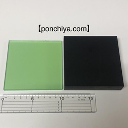 裁断板　透明板　１００mm×１００mm　セット販売　レザークラフト　抜き型　手打ポンチ　ゴム板 2枚目の画像