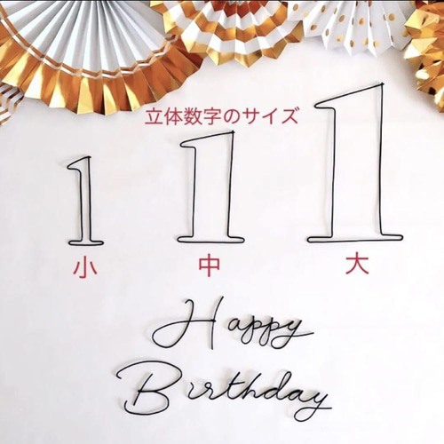 一式セット」誕生日飾り ワイヤークラフト ワイヤーアート ハッピー 