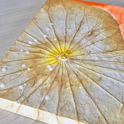 【一点もの】オシャレでユニークな蓮の葉ハッピーアート: The beauty of lotus leaf. 3枚目の画像