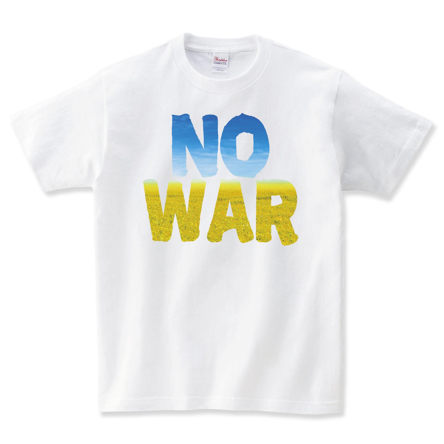 レディース　NOWAR　ウクライナ　Tシャツ　Tシャツ　戦争反対　寄付　メンズ　デザインTシャツ通販ShortPlate　キッズ　子供服　通販｜Creema(クリーマ)