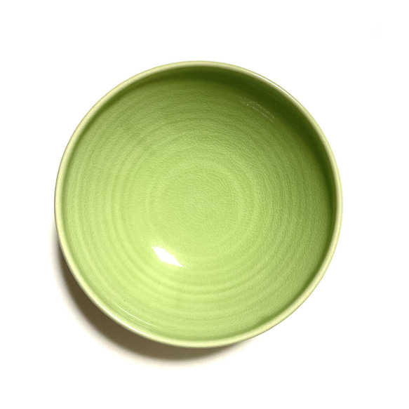 6寸鉢-緑- 3枚目の画像