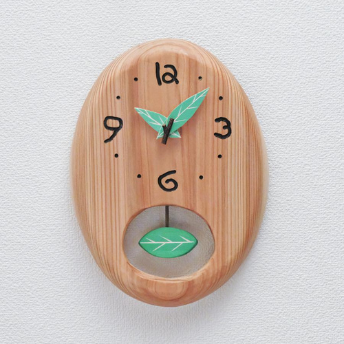 天然木 ブビンガ 掛け時計 一点物 手造り 掛け時計・置き時計 mokuba