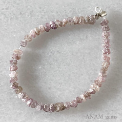 【50粒】天然ピンクダイヤモンド ラフロック (ビーズ素材)★ANAM gems 2枚目の画像