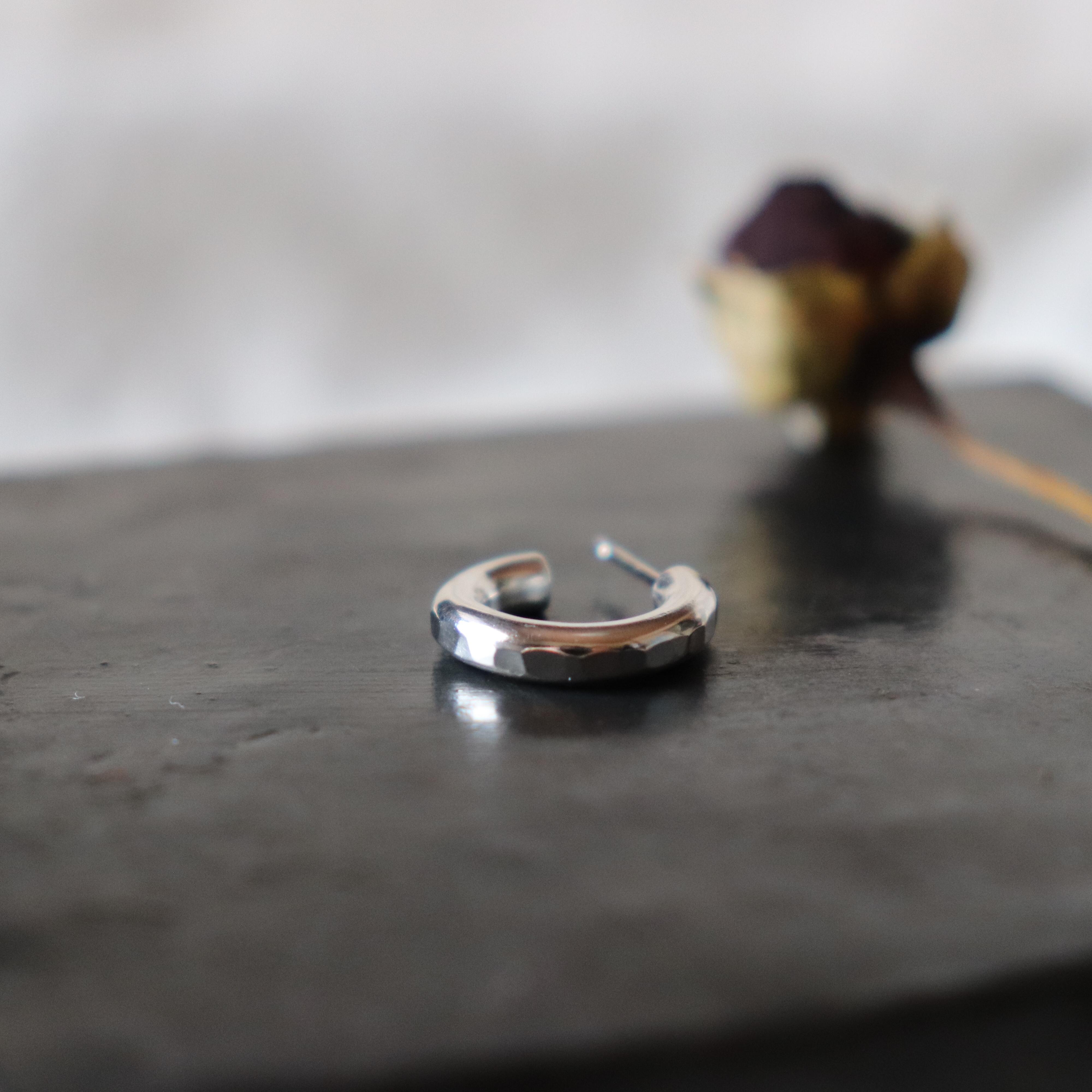 freckle.【3.0 SS×つちめ×silver×片耳用 】フープピアス/メンズ
