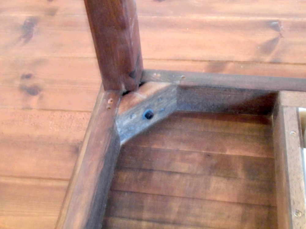 木脚のワークデスク、引き出しなし（受注生産品）