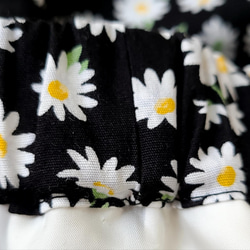 小花柄の裏地付きスカート、前タック後ろゴムギャザー(８０㎝丈) 11枚目の画像