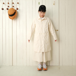 french work coat　ecru sizeL 第4張的照片