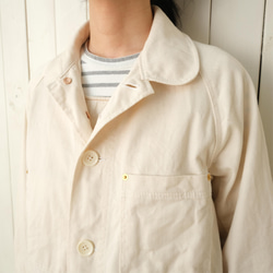 french work coat　ecru sizeL 第11張的照片