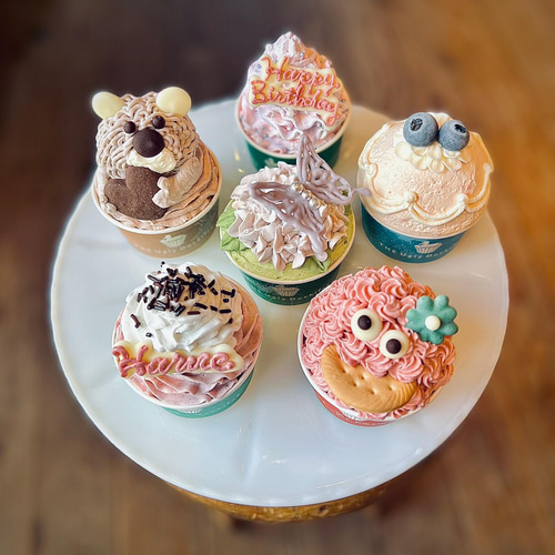 ベイビーチアー　カップケーキトレーナー&カップケーキレギンスセット120 ベイビーチアー カップケーキトレーナー&カップケーキレギンス