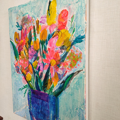 Flowerシリーズ♯8 絵画 原画 絵画 yokoYAMA 通販 13583807｜Creema