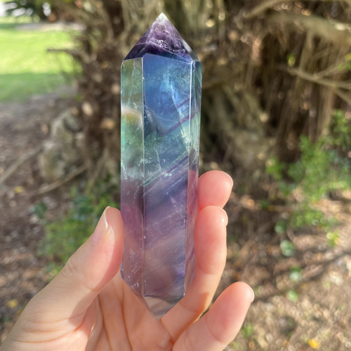 レインボーフローライト① 〜ダブルポイント〜 天然石 kotonoha-abi