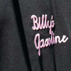 刺繍 コーチジャケット "GASOLINE" W-22002 ブラック Ｍ 6枚目の画像
