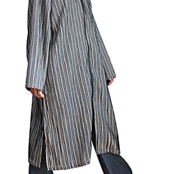 柔軟棉質單調褶襉杜拉巴外套 (JFS-167-01) 第2張的照片