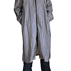 柔軟棉質單調褶襉杜拉巴外套 (JFS-167-01) 第7張的照片