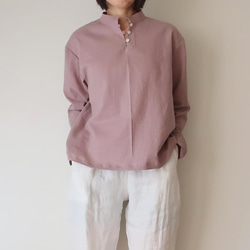 粉彩❣️立領襯衫（免費/共4色） 第4張的照片
