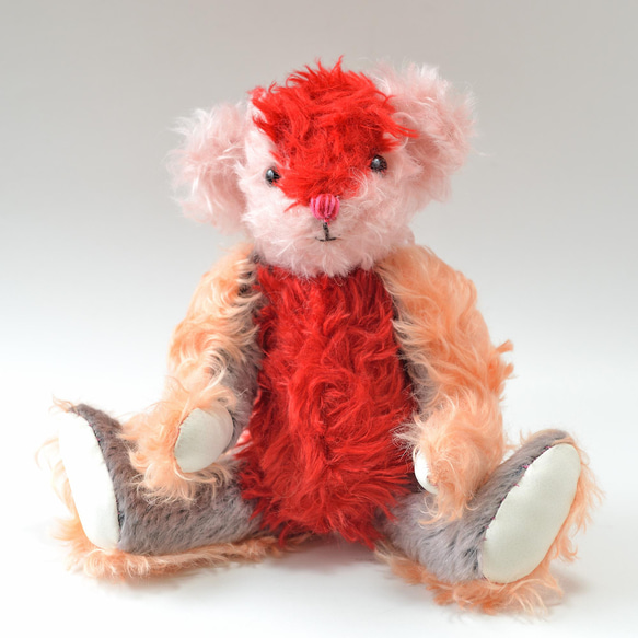作家様製 モヘアのテディベア teddybear ハンドメイド・手芸 モヘア テディベア 作家様作品
