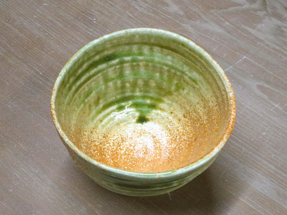 ◆茶椀・オレンジグリーン◆ 3枚目の画像